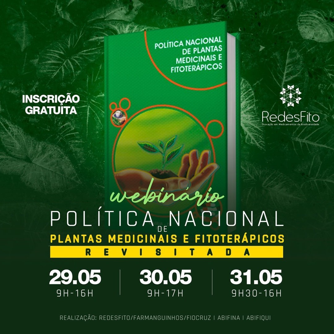 Em nome da Comissão Organizadora, estamos divulgando o Webinário Política Nacional de Plantas Medicinais e Fitoterápicos Revisitada, realizado pelas RedesFito e o Centro de Inovação em Biodiversidade e Saúde (CIBS / Farmanguinhos / FIOCRUZ).
Pedimos, caso possam, para divulgar para toda a comunidade acadêmica.
RedesFito - Webinário Política Nacional de Plantas Medicinais e Fitoterápicos Revisitada
Integrando os biomas brasileiros na pesquisa e desenvolvimento de medicamentos da biodiversidade. A atuação das RedesFito é realizada em todo território brasileiro através de suas estruturas organizadas a partir dos biomas brasileiros: Redefito Amazônia, Redefito Caatinga, Redefito Cerrado, Redefito Mata Atlântica, Redefito Pantanal e Redefito Pampa.
Acesso: https://redesfito.far.fiocruz.br/index.php/webinario-pnpmf23
redesfito.far.fiocruz.br
@redesfitocibsfiocruz
@uerjzonaoeste
@uerj.oficial
@extensao.uerjzo
@depext.uerj
#fiocruz
#webnario
#politicaspublicas