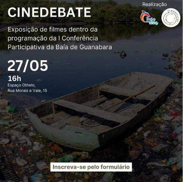 O Coletivo Engajamundo, participando da I Conferência Participativa da Baía de Guanabara, te convida pra participar do Cinedebate que vai rolar no dia 27/05, sábado, às 16h, no Centro Cultural Othello que fica na Rua Morais e Vale no. 15, na Lapa, Rio de Janeiro.
Serão apresentados documentários importantes sobre a Baía de Guanabara para pensarmos suas problemáticas mas também suas potências 🚤🌊🎣
Link pra se inscrever porque o espaço é sujeito à lotação
https://lnkd.in/em2TAVk6
#BaíaViva
@engajamundo
#praibg🐬
@extensao.uerjzo
@uerjzonaoeste
@uerj.oficial
@depext.uerj